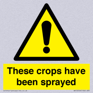These crops have been sprayed